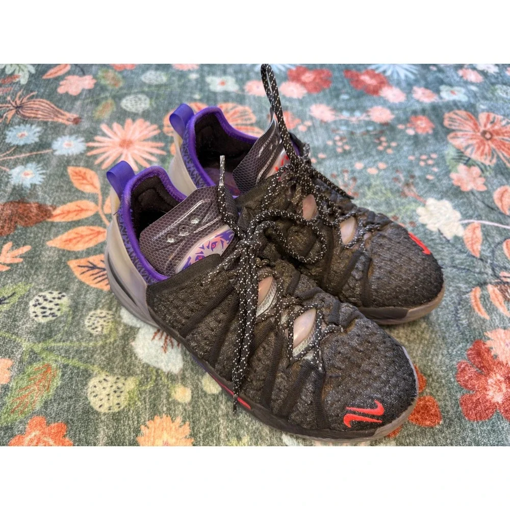 Nike LeBron‎ Mbape 18 Basketball Shoes Black Purple Red CQ9283-001 Womens